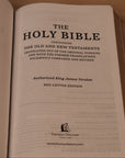 NEW Bible KJV Black Goatskin - "King Alfred"