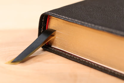 NEW Bible KJV Black Goatskin - "King Alfred"