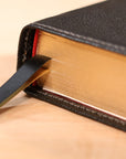 NEW Bible KJV Black Goatskin - "King Alfred"
