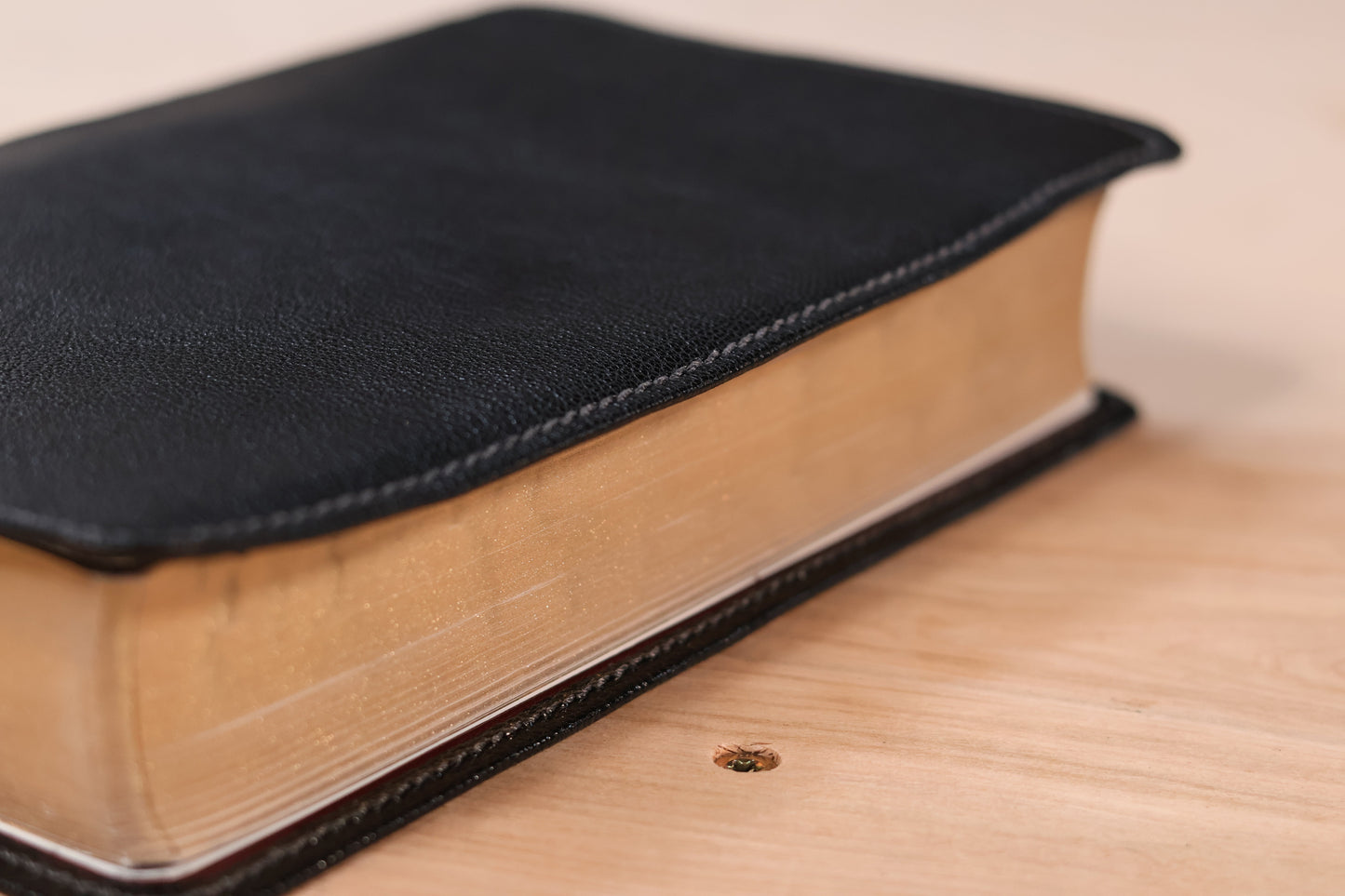 NEW Bible KJV Black Goatskin - "King Alfred"