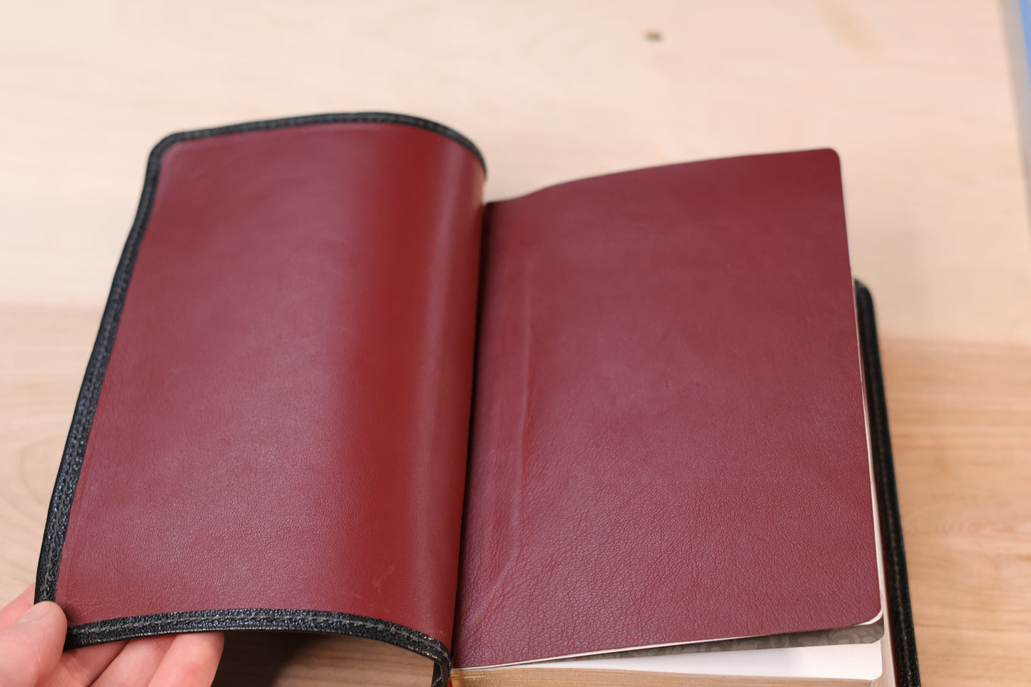 NEW Bible KJV Black Goatskin - "King Alfred"