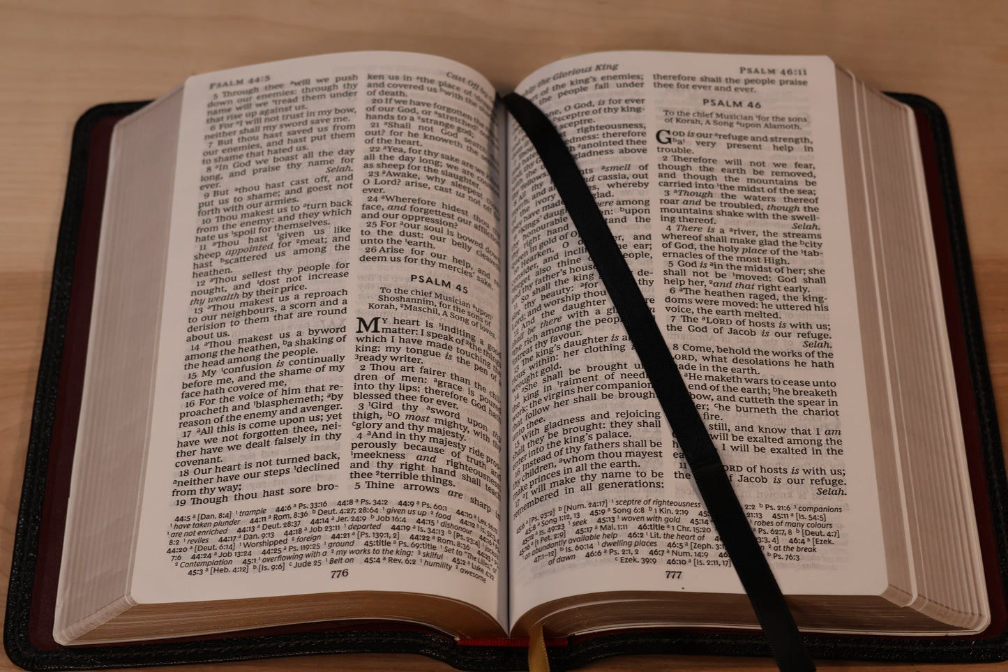 NEW Bible KJV Black Goatskin - "King Alfred"
